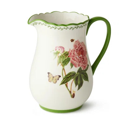 Mirabella Porcelain Pitcher, elegant lightweight serving pitcher with artistic patterns, perfect for iced tea, lemonade, sangria, water service, flora | Wayfair North America