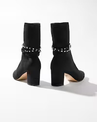 Removable Strap Suede Sock Boot | White House Black Market