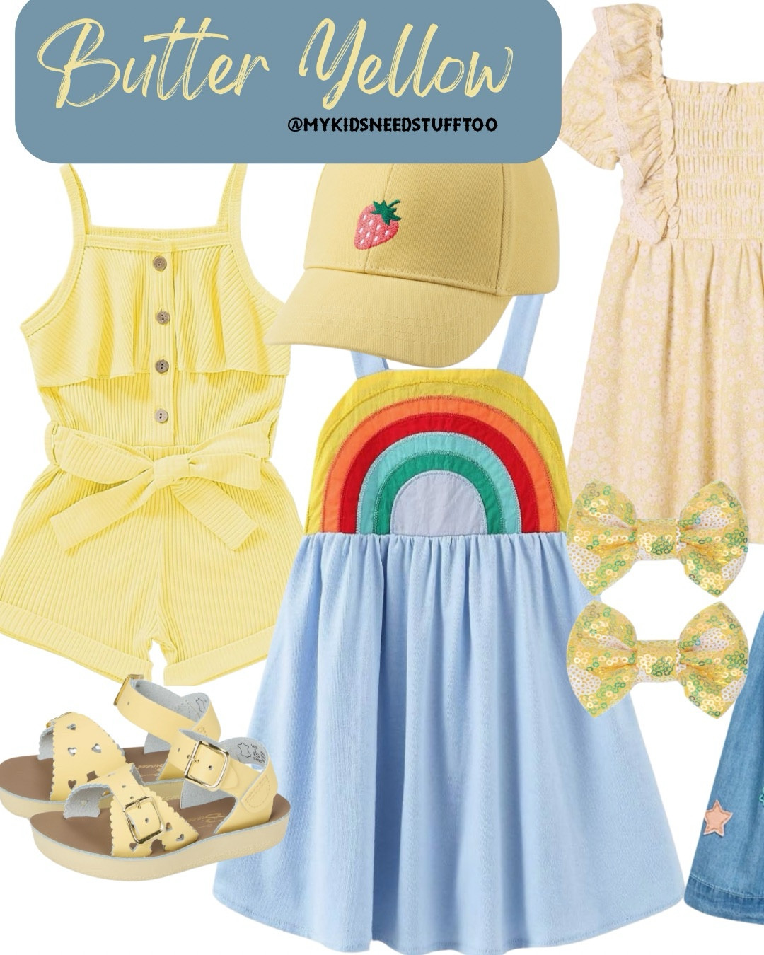 Girls butter yellow stufff

#LTKU #LTKSeasonal #LTKKids