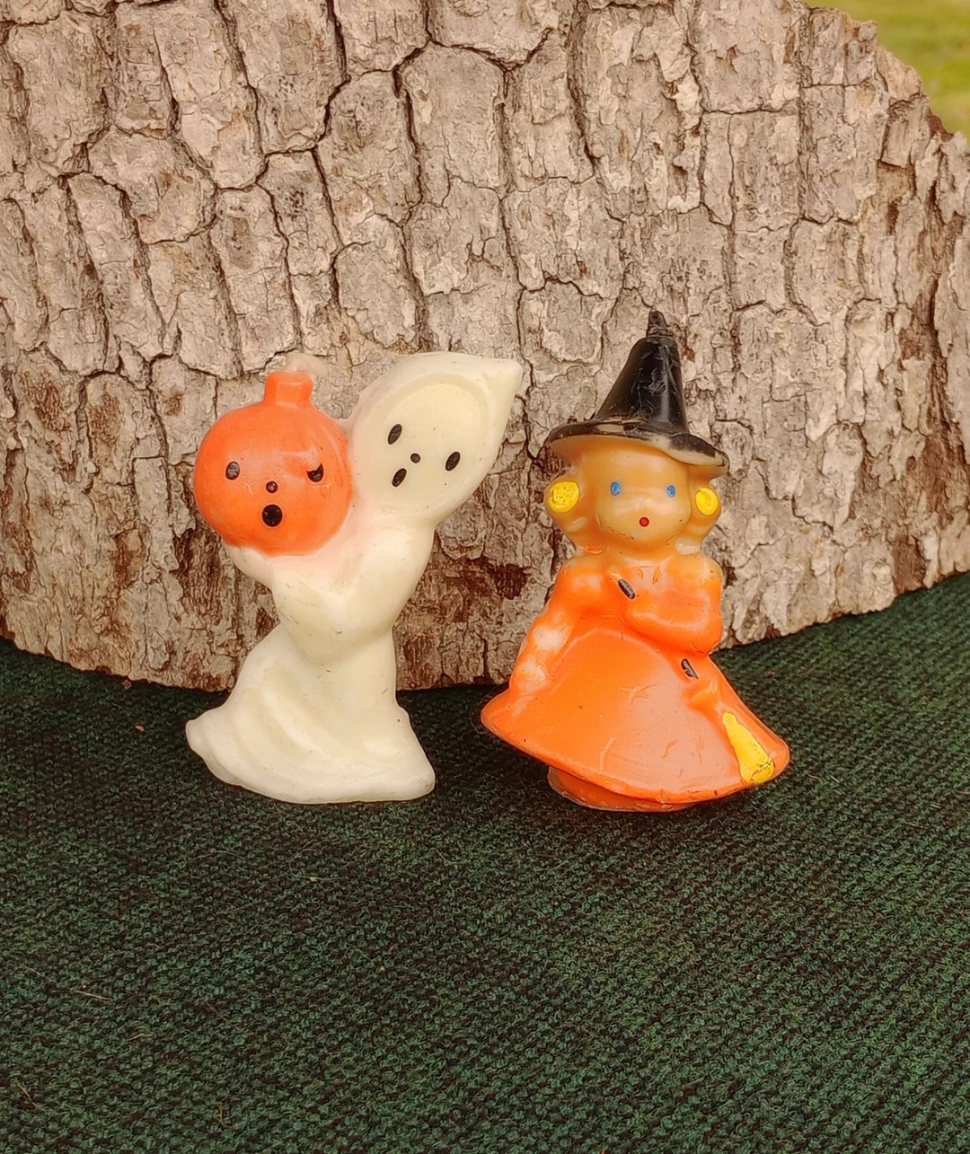 Vintage PAIR Gurley Halloween Candles Little Witch & Ghost w/ JOL Unlit 1950s Collectible Figural... | Etsy (US)