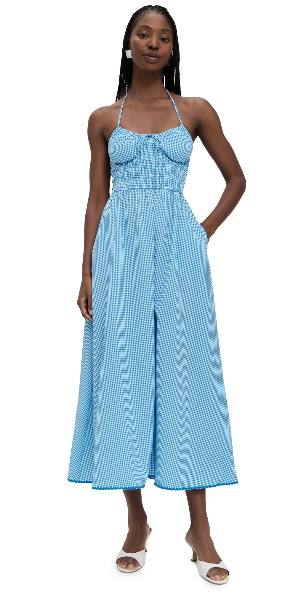Solid & Striped The Lolita Dress Cosmic Blue L | Shopbop