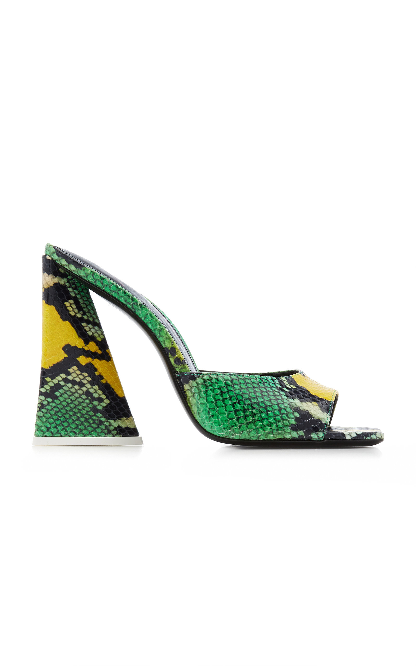 Devon Snake-Effect Leather Mules | Moda Operandi (Global)