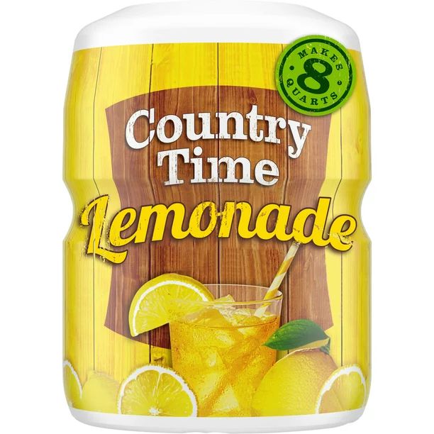 Country Time Lemonade Naturally Flavored Powdered Drink Mix, 19 oz. Canister - Walmart.com | Walmart (US)