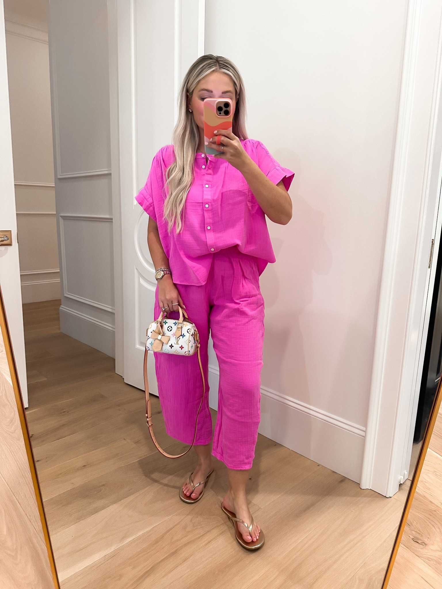 Wearing size small top and small petite pants. 🩷 

#LTKSaleAlert #LTKPetite #LTKFindsUnder50