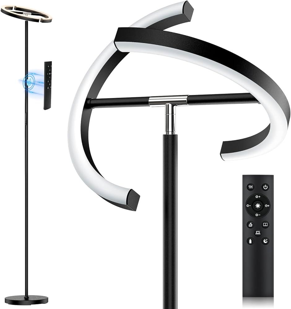 Floor Lamps for Living Room,SIBRILLE Modern Stepless Dimmable Standing Lamp 3000-6000K,20W LED Ro... | Amazon (US)