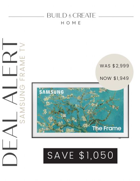 Save $1,050 on the Samsung Frame TV for a limited time!

#LTKGiftGuide #LTKfamily #LTKhome