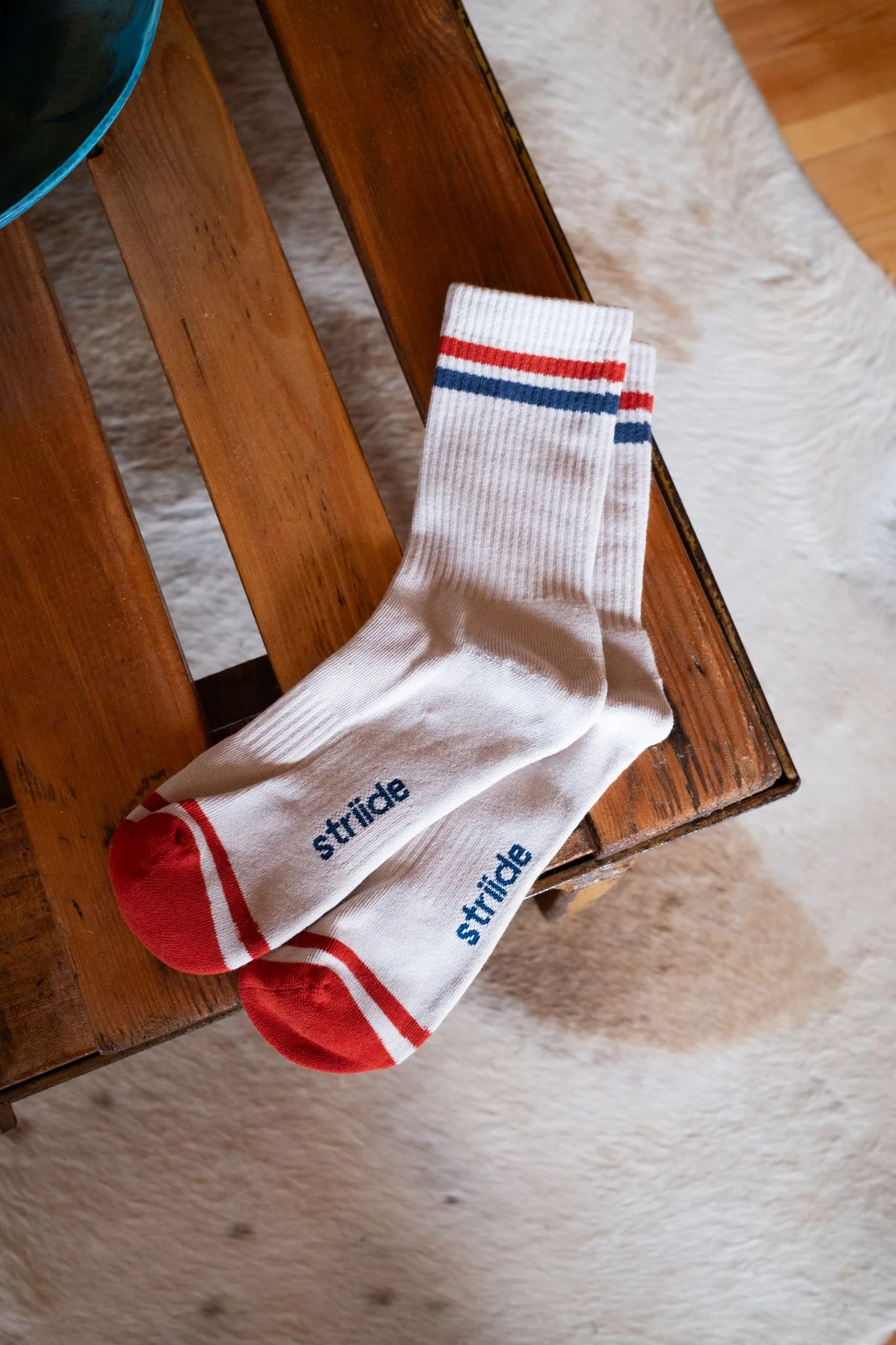 Retro Socks - Cherry Blue | Vintage Style with Modern Comfort | Striide Studio | Striide Studio (UK)