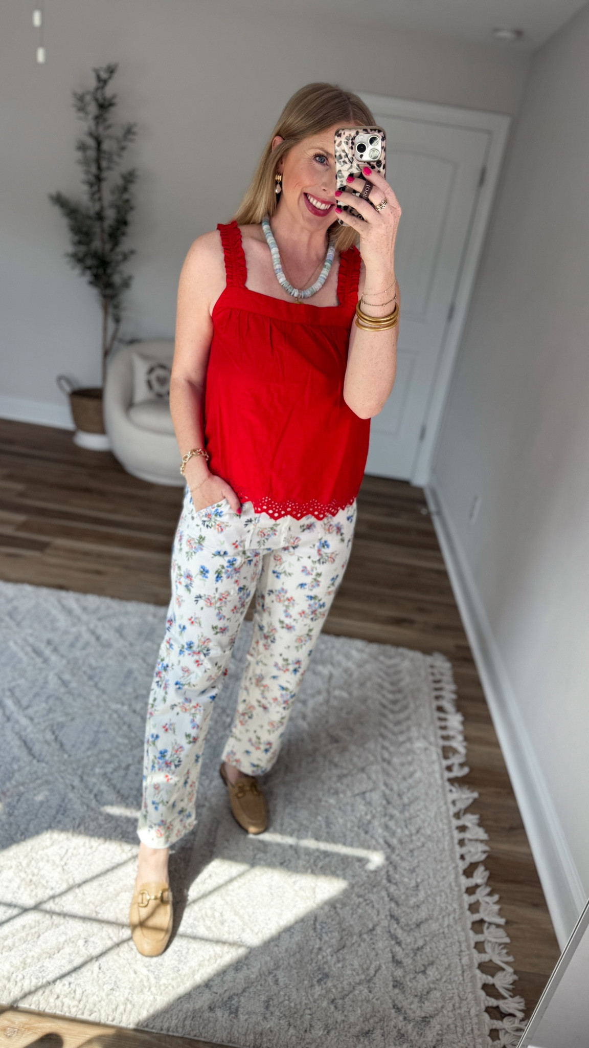 Weekend Walmart Wins Try-On
Red eyelet hem tank- small
Floral jeans- small, run a little big!

#LTKmomlife #LTKootd