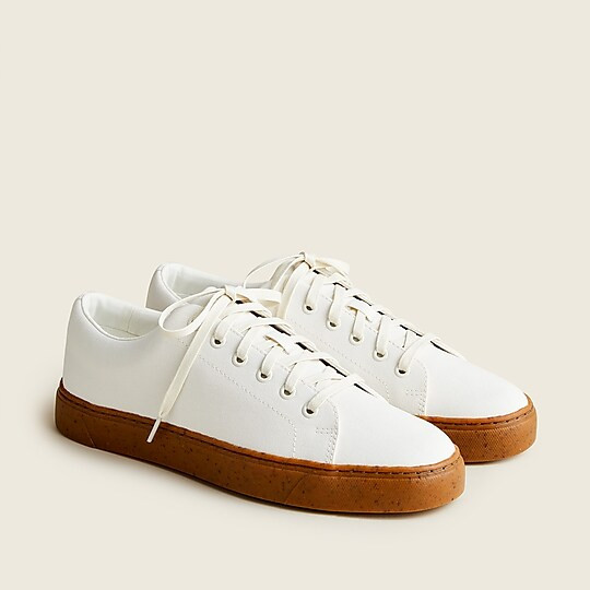 Eco court sneakers in canvas | J. Crew US
