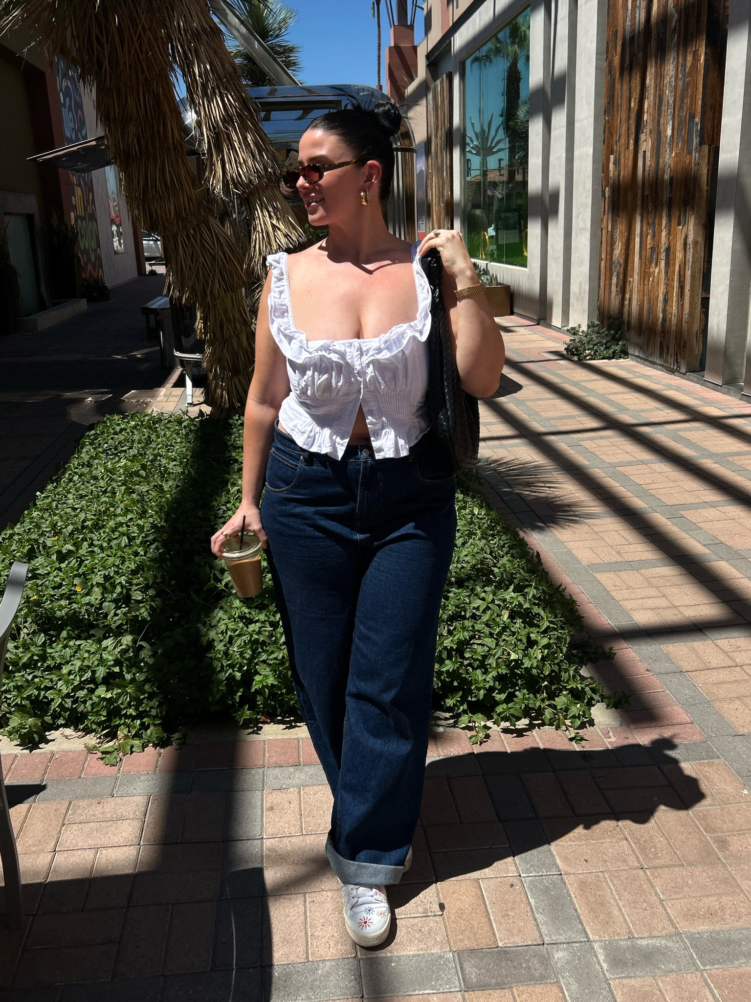 Top - size 10, jeans - size 14/32