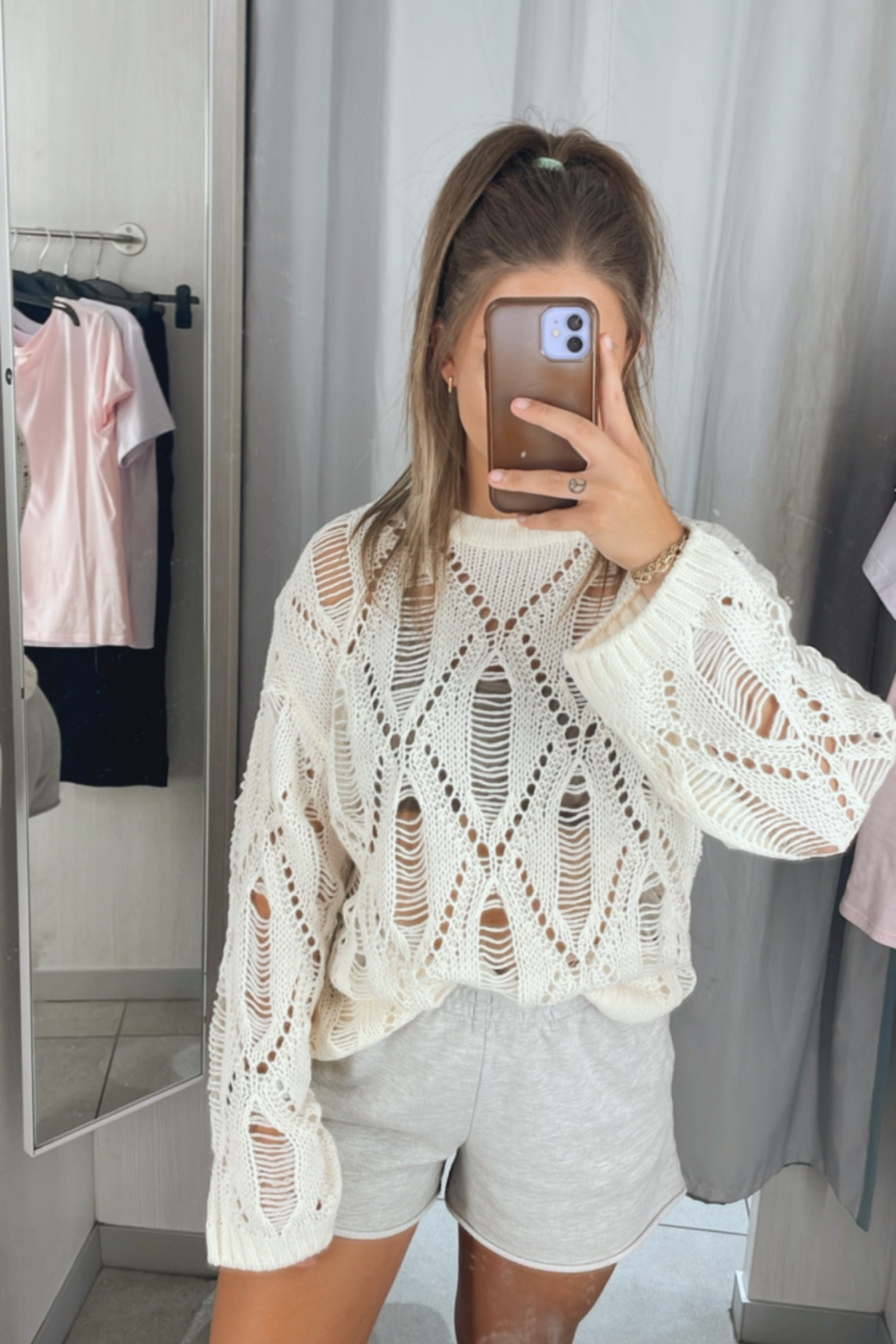 It’s still so hot in South Carolina, but I couldn’t resist trying on this distressed knit sweater! You could wear this over you bathing suits or paired with denim shorts now! Then, you could wear several different ways in the fall & winter. This closet staple is under $40. Plus, I linked other items I’m currently from H&M’s new fall arrivals! 

#LTKFind #LTKstyletip #LTKSeasonal