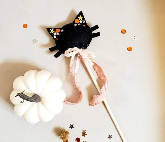 Halloween Black Cat Wand | Etsy | Etsy (US)