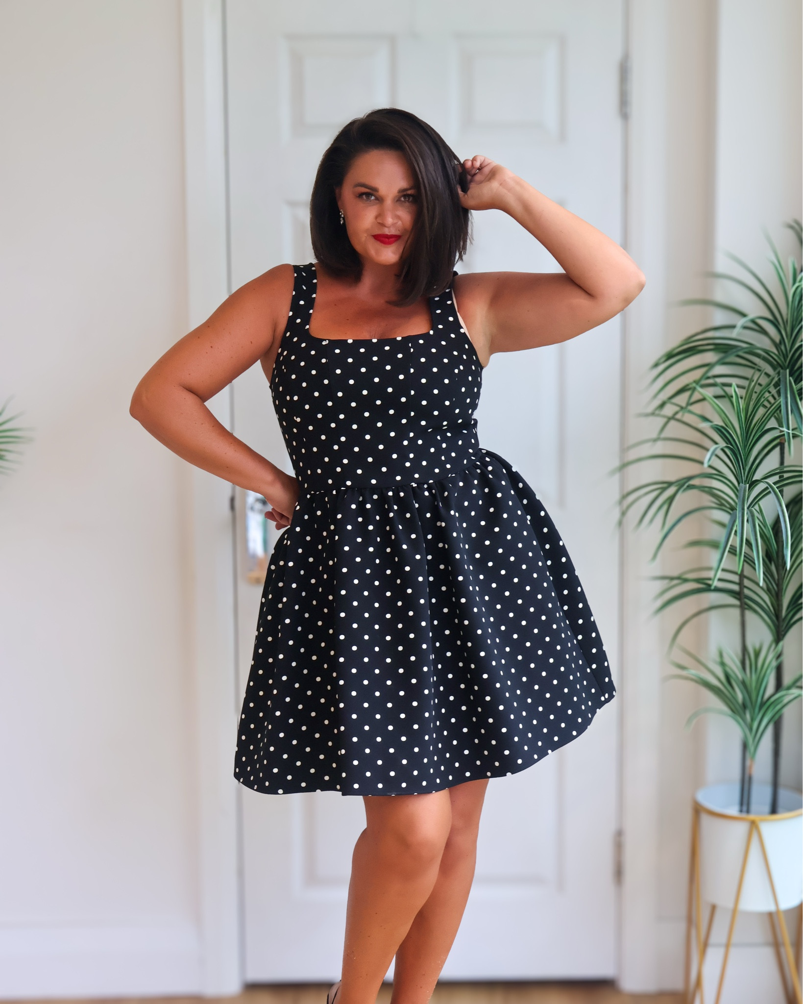 It’s always polka dot season! 

Had to try this M&S number which also comes in plain black too. 

Love the square neckline 

#LTKmidsize #LTKautumn #LTKuk