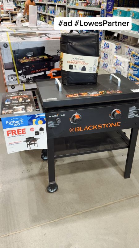 Every dad loves a good grill. #ad #LowesPartner This time, @Lowes has the best offer ever: the Blackstone 28” griddle and cover bundle, a 2-burner liquid propane flat top grill, for only $248. Plus, you get a free 8-piece deluxe toolkit and carry bag combo, a stainless steel tool set worth $49. Amazing gift idea for upcoming Father’s Day! #FathersDay #GrillMaster #BBQSeason #DadLife #GiftIdeas #LowesFinds #BlackstoneGriddle #GrillingSeason #CookingOutdoors

#LTKMens #LTKFamily #LTKHome