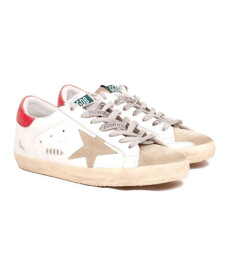 Golden Goose White & Beige Super Star Leather Sneaker - Men | Best Price and Reviews | Zulily | Zulily