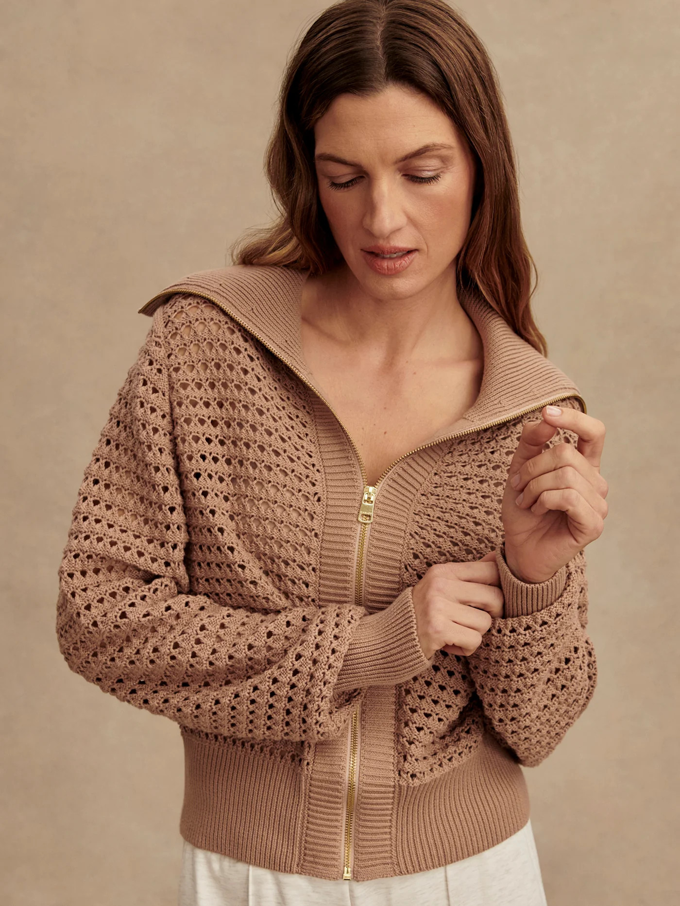 Eloise Zip-Through Knit | Varley US