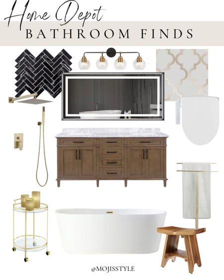 Luxe bathroom design ideas #interiordesign #bathroomremodel #bathroomrefresh #homedepot

#LTKSeasonal #LTKsalealert #LTKhome