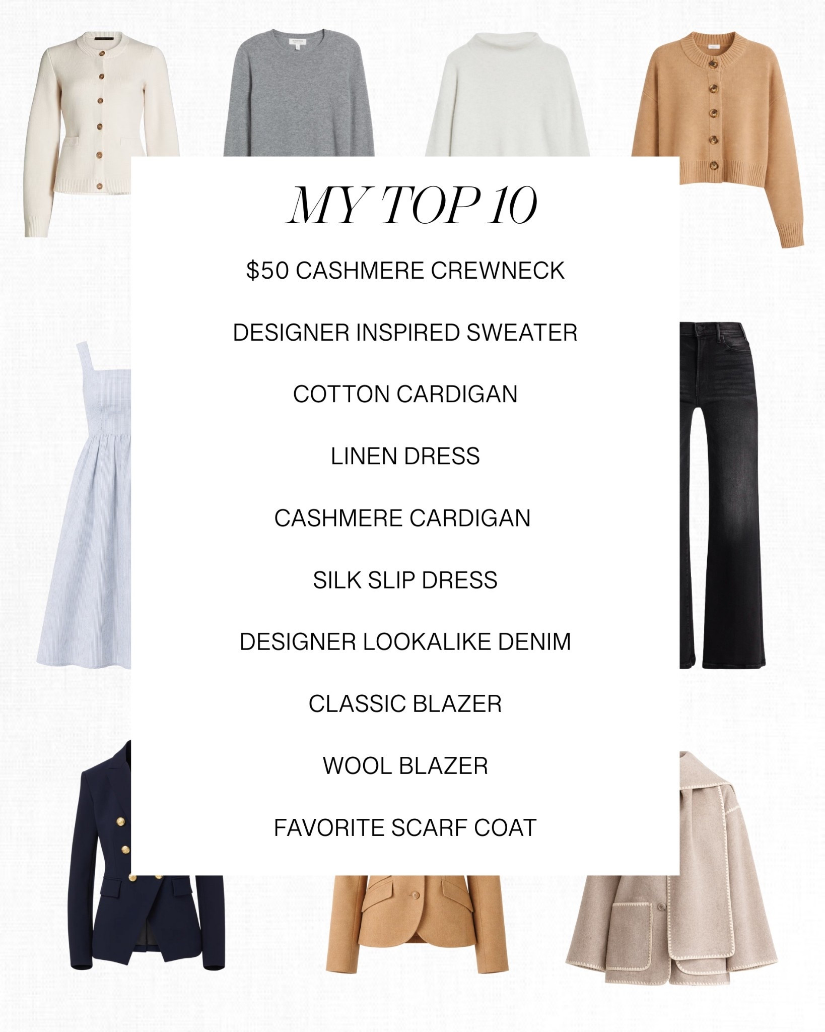 My top 10 favorite items from Quince!

I highly recommend all of these ❤️

#LTKOver40 #LTKSeasonal #LTKSaleAlert