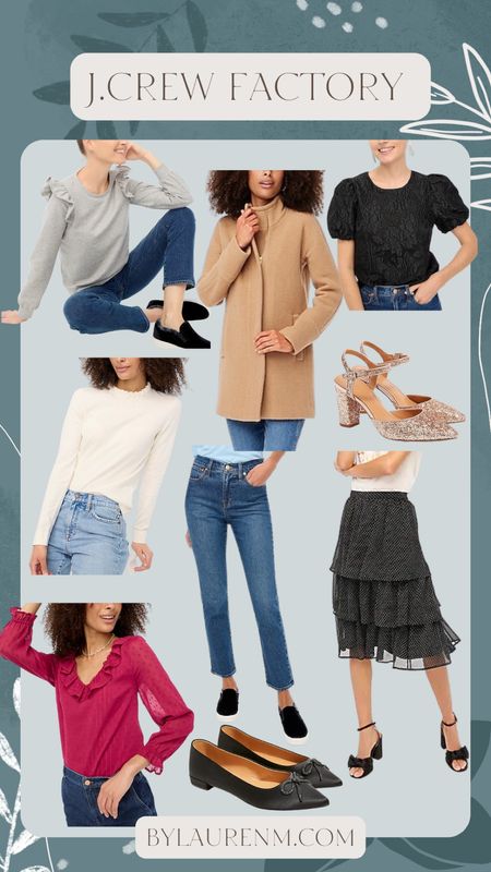 Extra 70% off @jcrew factory! Sweaters, city coat, ruffled skirt, glitter heels, bow flats. Holiday outfits and beyond! 

#LTKHoliday #LTKunder50 #LTKsalealert