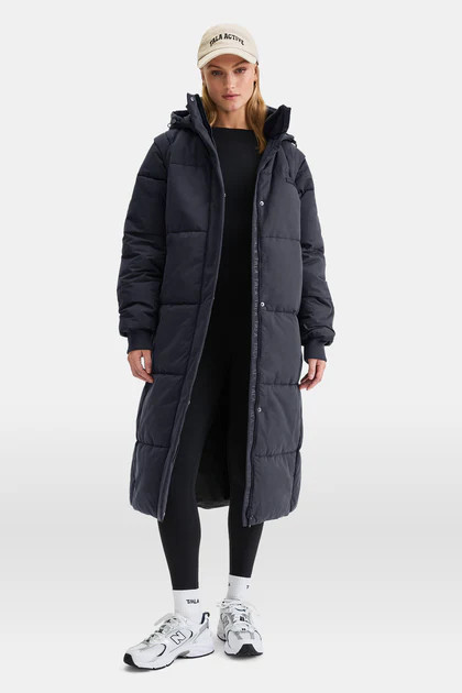 POLAR LONG LINE MULTIWAY 4-IN-1 PUFFER COAT - BLACK | TALA (UK)