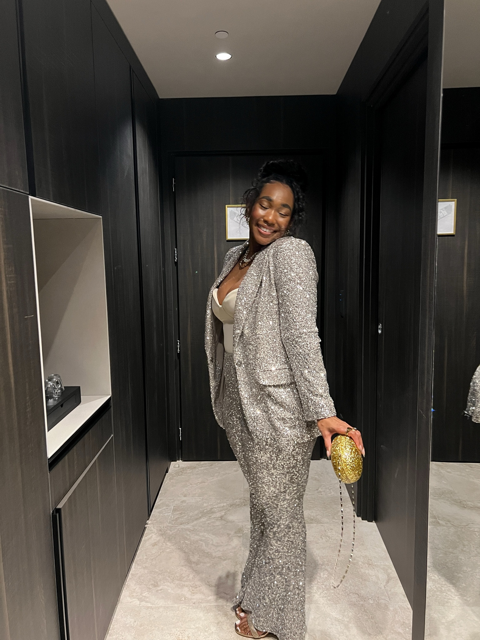 Sparkle baby 🪩✨ If you wanna feel like a bada$$ - where a shiny fit!  when you literally sparkle you have to own it🙌🏾

#LTKstyletip #LTKparties #LTKmidsize