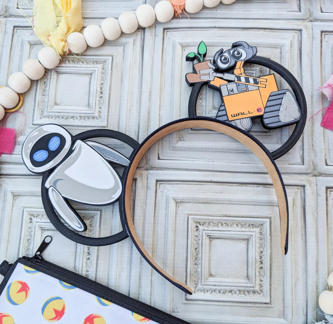 Walle Eva 3D Printed Mouse Ears - Custom - Mikey Mouse Ears Pixar Robot Disneyland Walt Disney Wo... | Etsy (US)
