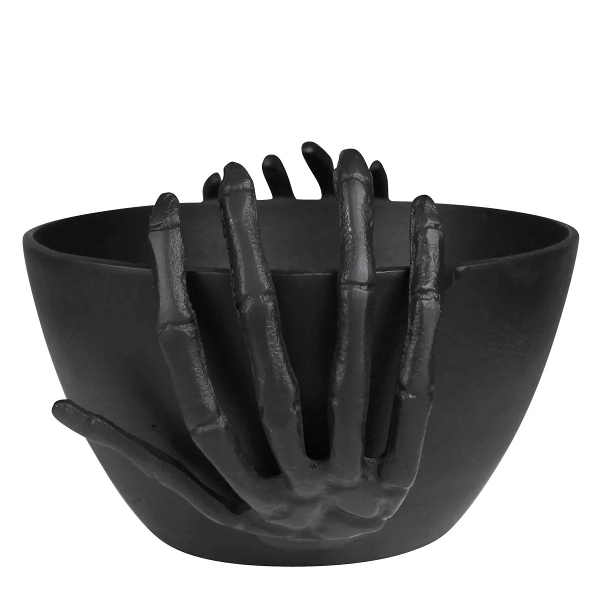 Bowl With Skeleton Hands, Black | Wayfair North America