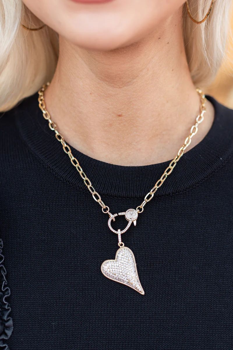 Trixie Gold Heart Necklace by Treasure Jewels | Avara