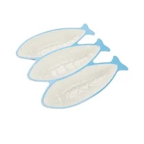 Beautiful 3-Compartment Bamboo Melamine Sardine Serve Tray, Multi-Color by Drew Barrymore | Walmart (US)