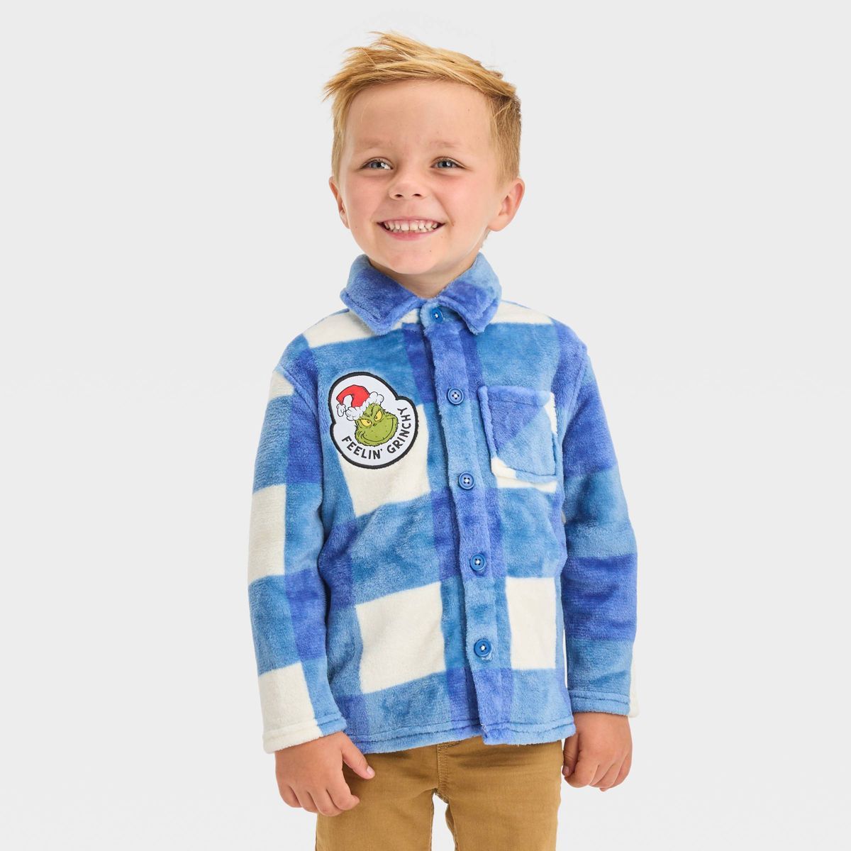 Toddler Boys' The Grinch Printed Jacket - Blue | Target