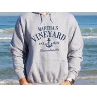 Martha's Vineyard Sweatshirt | Unisex Oversized Oak Bluffs Souvenir Gift Preppy Hoodie Summer House Cape Cod | Etsy (US)