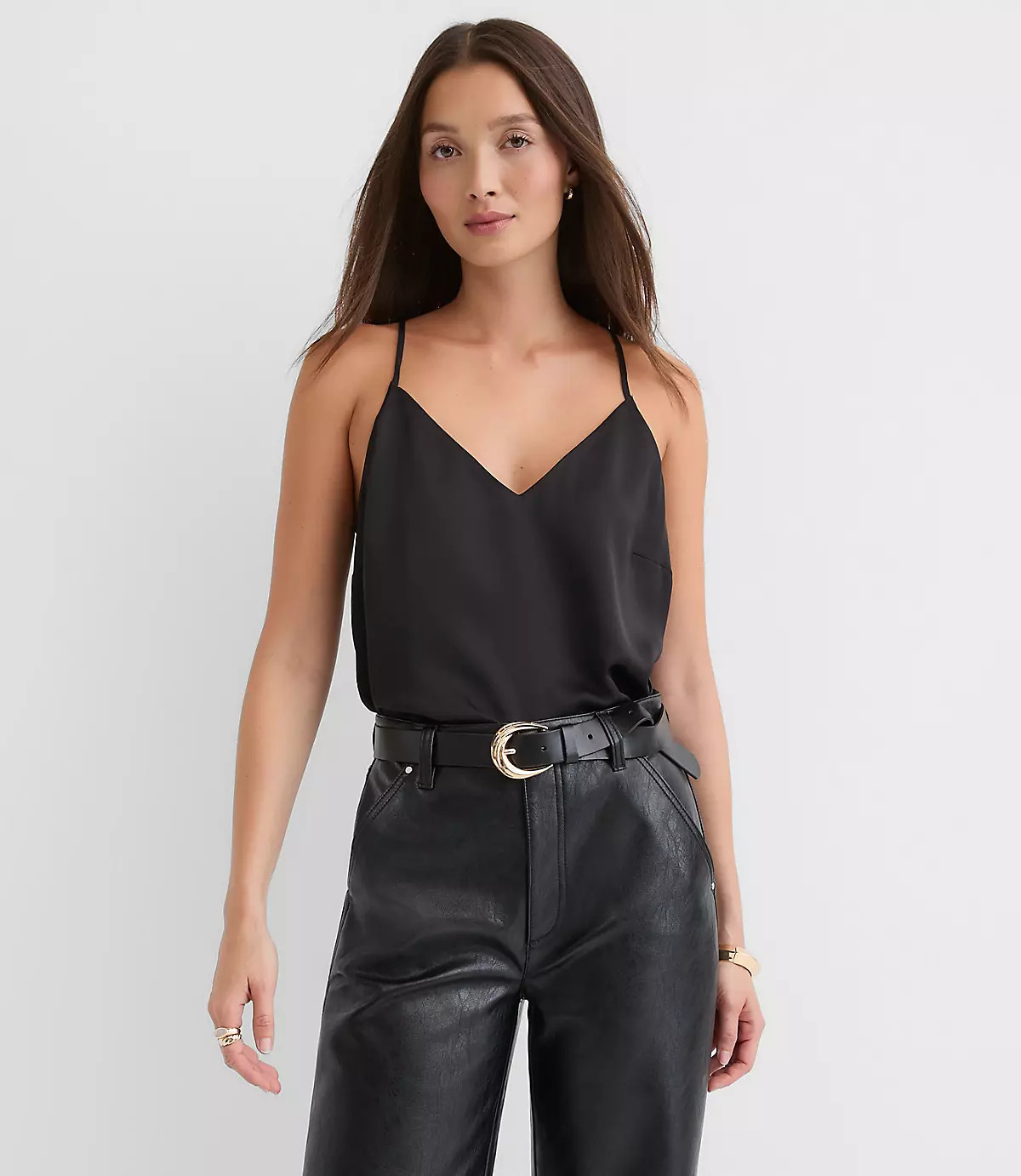 Satin Strappy Cami | LOFT