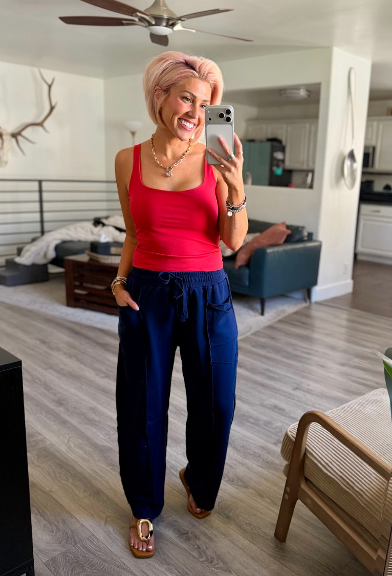 Super comfy & stylish summer look!  Tank: Small // Pants: Medium // Sandals: TTS 

 #LTKootd #LTKSaleAlert