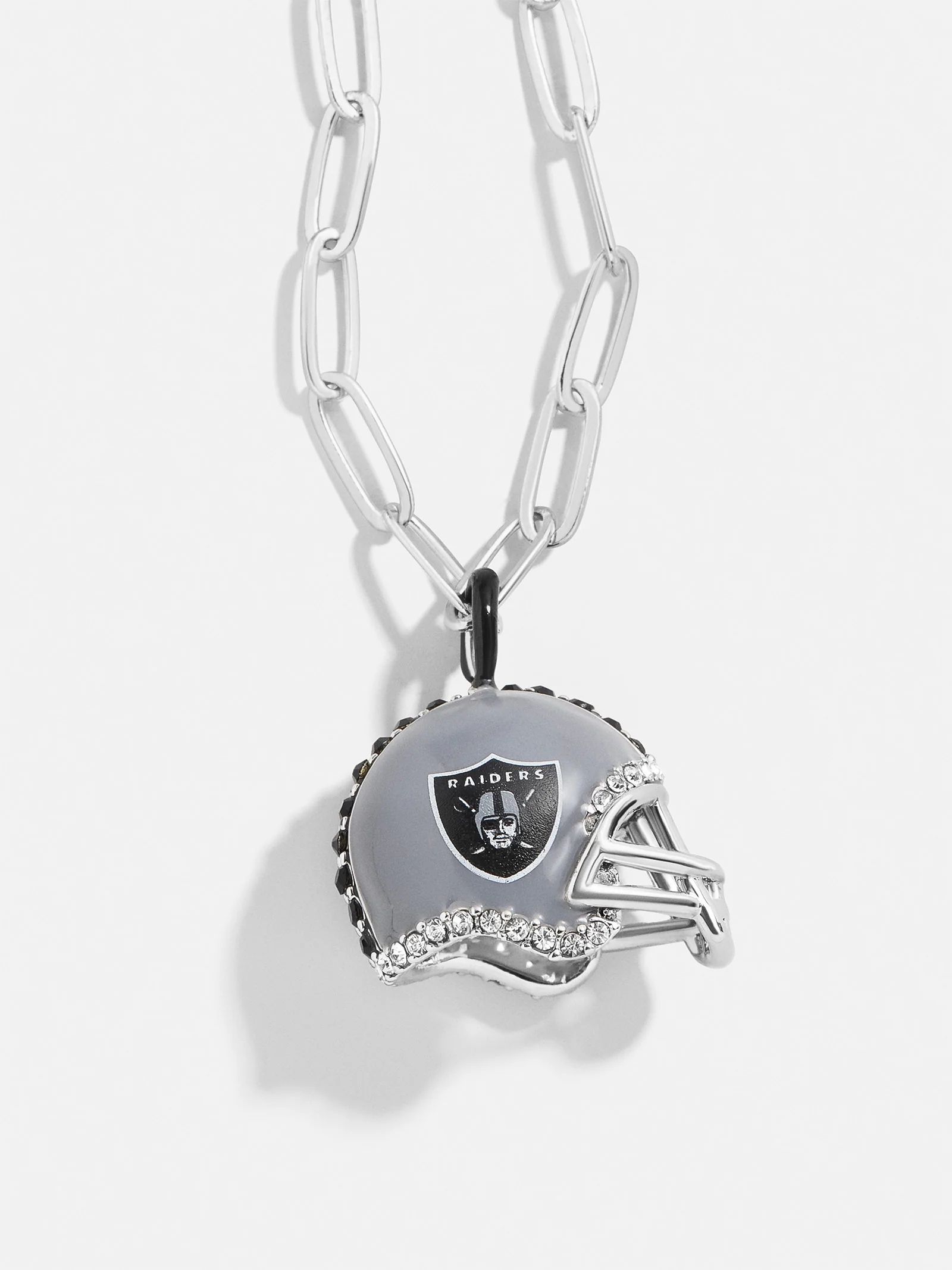 NFL Helmet Charm Necklace - Las Vegas Raiders | BaubleBar (US)