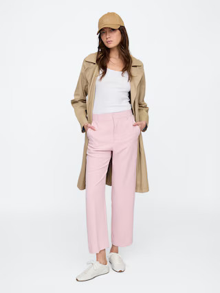 Mid Rise Easy Straight-Leg Pants | Gap Factory