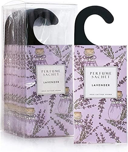 ROSE COTTAGE Large 12 Packs Lavender Hanging Closet Deodorizer Air Freshener Long Lasting Scented... | Amazon (US)