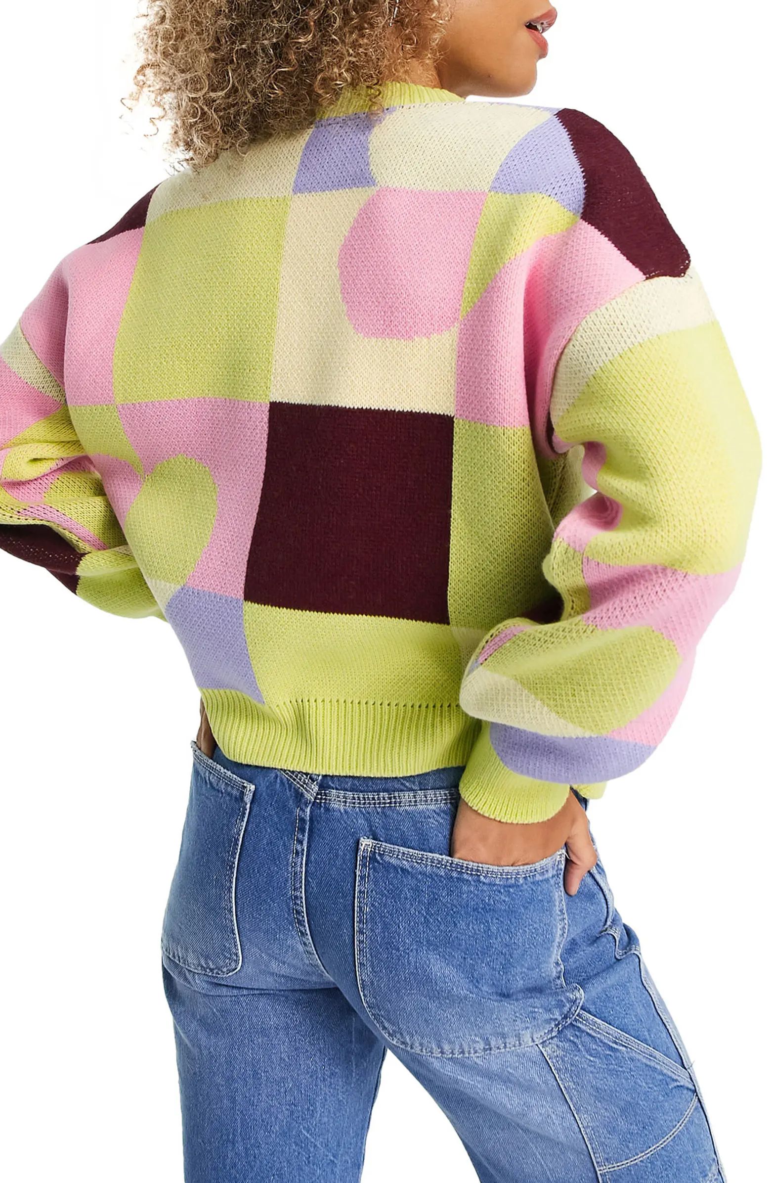 Abstract Colorblock Sweater | Nordstrom