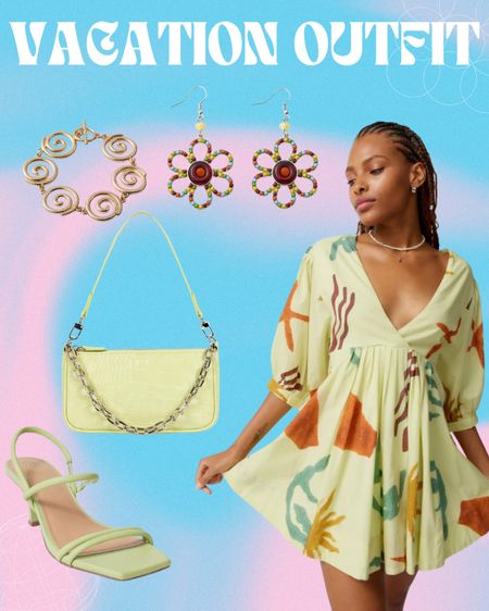 Vacation Outfit Inspiration

Ecote Vero Shapeless V-Neck Mini Dress

Seychelles Banks Heel

GLYNIT Luna Croc Baguette Bag

Statement Swirl Bracelet

Janis Beaded Flower Earring

#LTKSeasonal #LTKfit #LTKstyletip