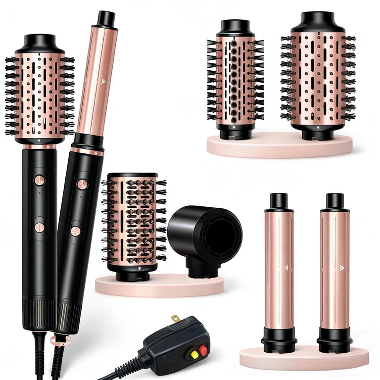 NICEBAY Hair Dryer Brush, Hot Air Brush with 110000RPM Brushless Motor, Blowout Dryer Brush 1300W... | Walmart (US)