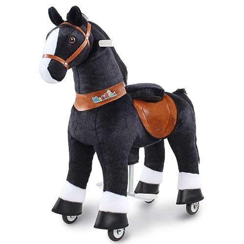 WondeRides Kids Ride on Black Horse Toys, Ride on Toy (Small Size 3, 30.1 Inch Height) for Toddle... | Amazon (US)