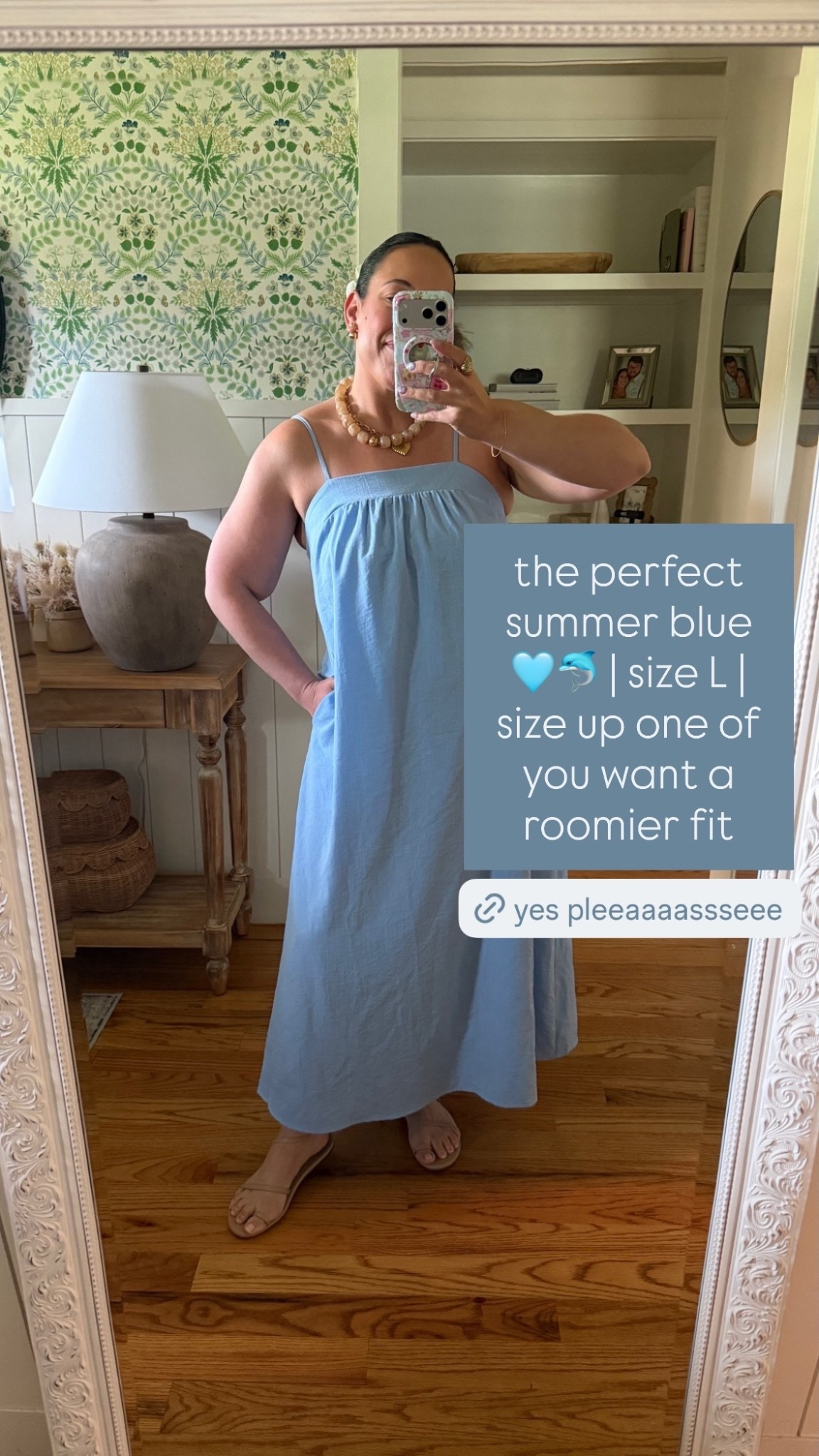 the perfect summer blue 🩵🐬 | size L | size up one of you want a roomier fit

#LTKMidsize #LTKBeauty #LTKootd