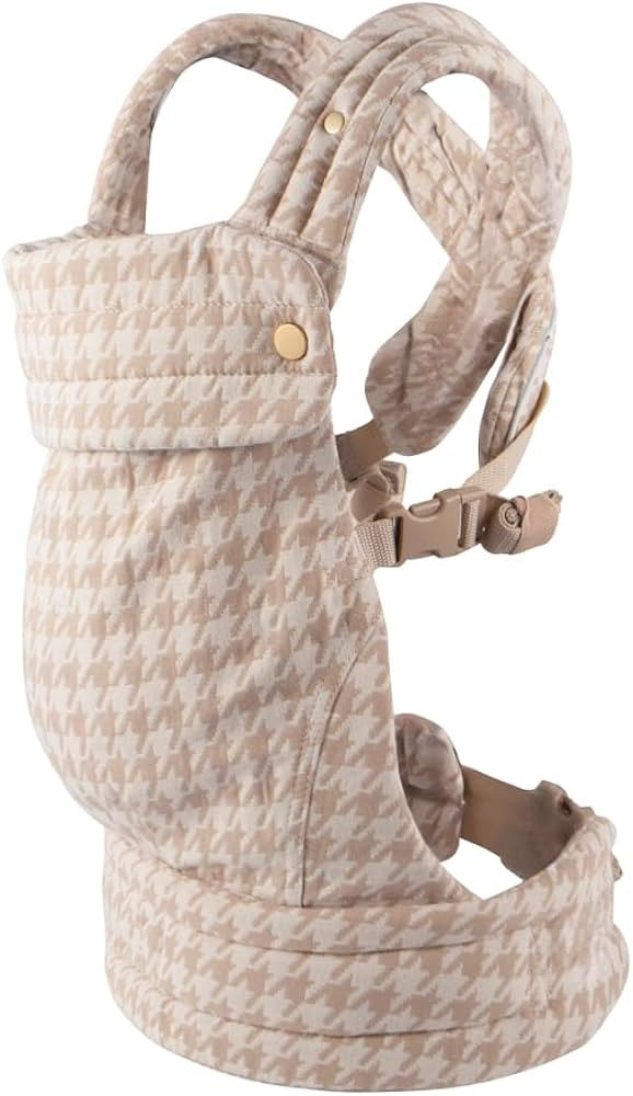 Cotton Baby Carrier for Newborns to Toddlers | Cozy Wrap with Lumbar Support | Soft Houndstooth F... | Amazon (US)