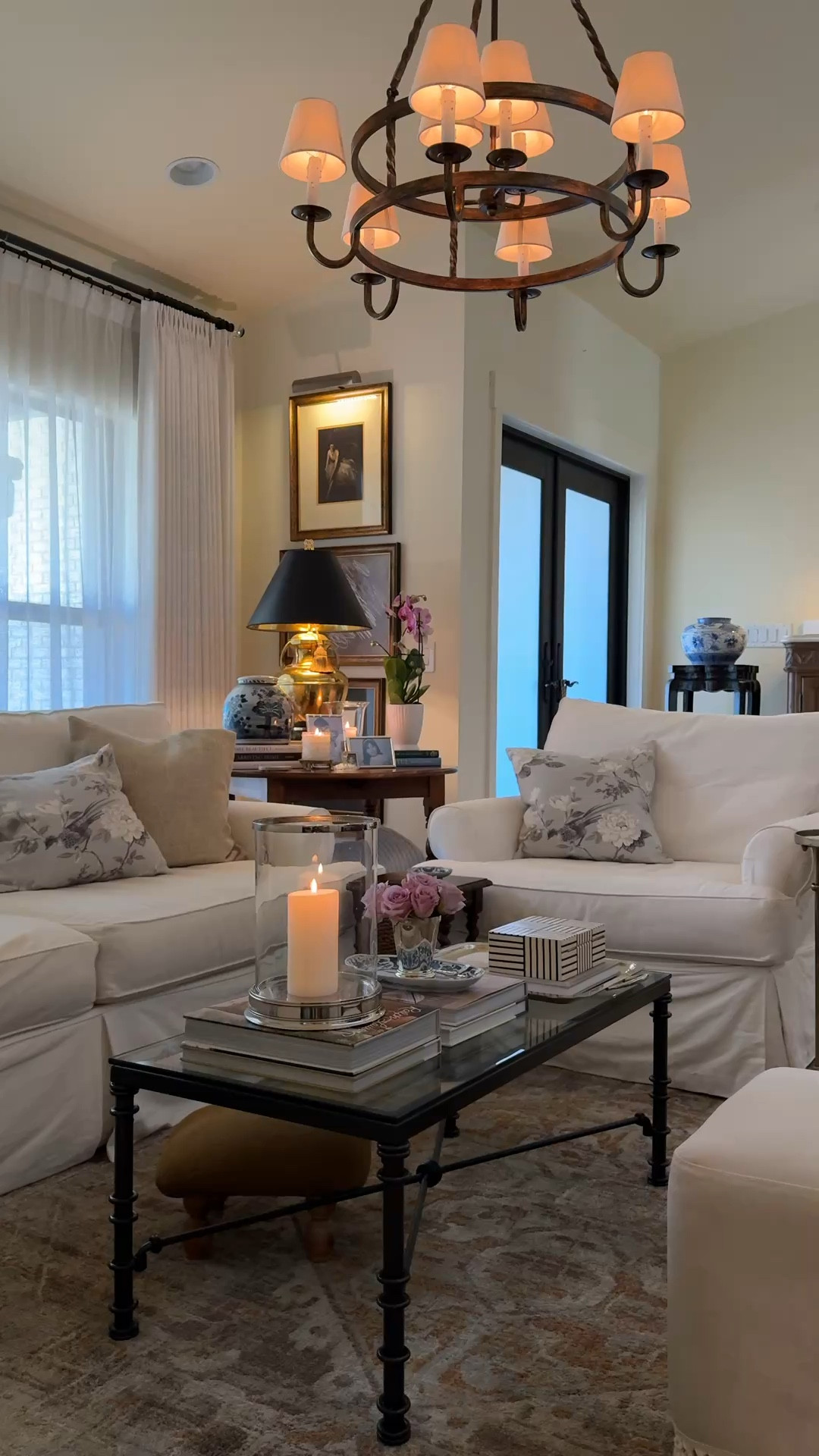 A few living room sources.

Living Room. Coffee Table. Candle Hurricane. Area Rug. Slipcovered Sofa. Ceiling Pendant. Chandelier. Classic Interior. Lavender Rose Home.

#LTKHome