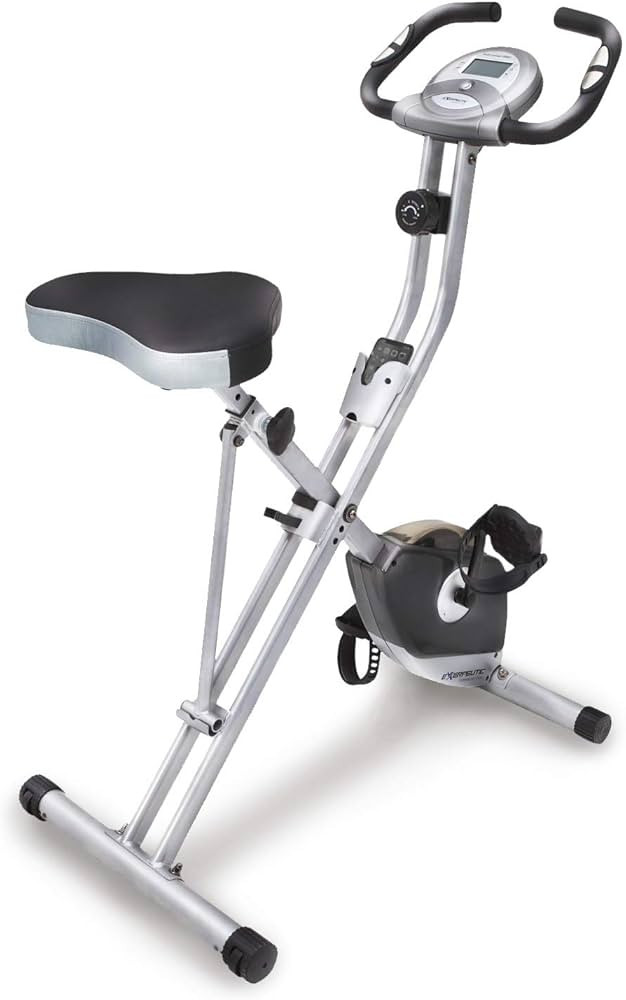 Exerpeutic Folding Exercise Bike, 8 Levels of Resistance Stationary Bike, Bluetooth tracking & Ta... | Amazon (US)