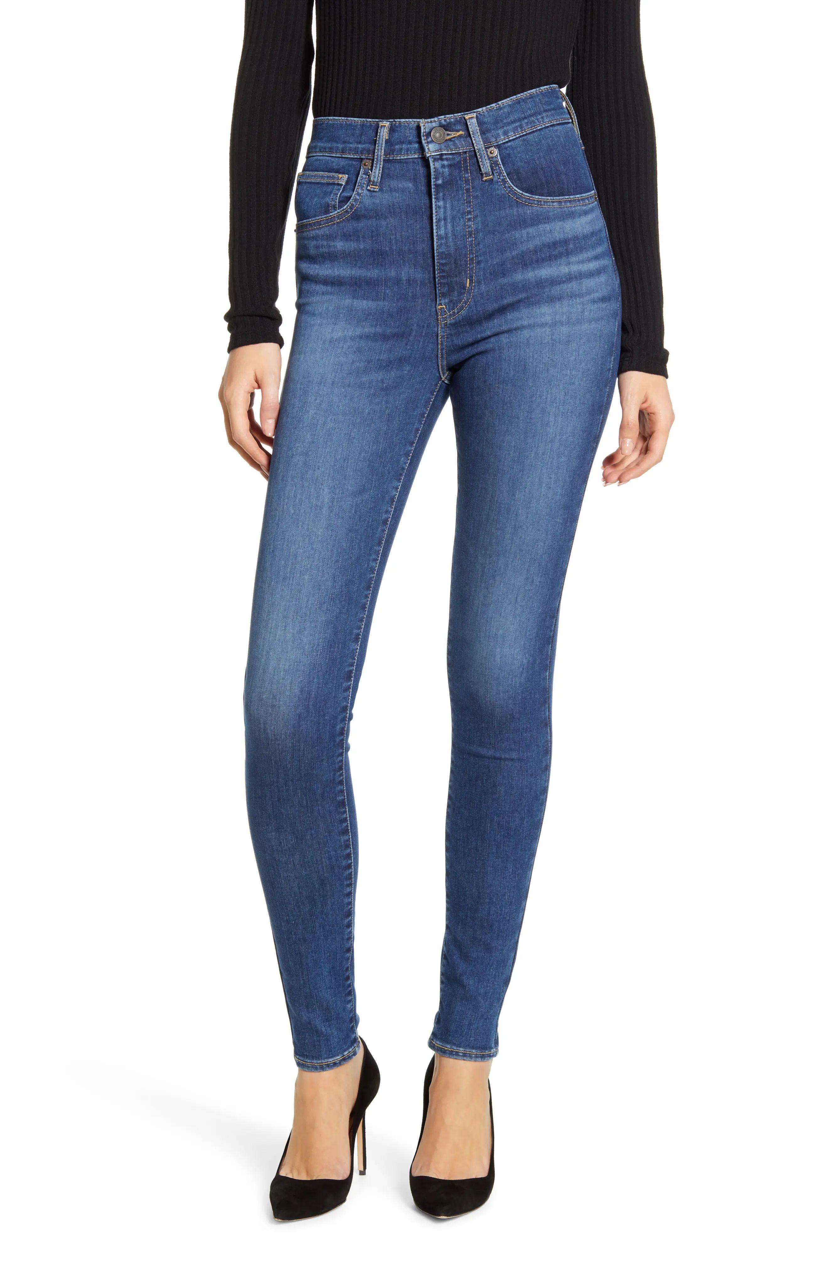 Women's Levi's Mile High Super Skinny Jeans, Size 24 x 30 - Blue | Nordstrom