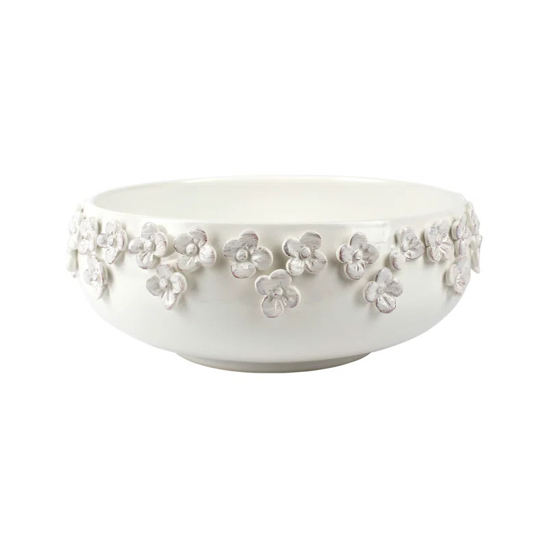 Flower Terracotta Cachepot | Wayfair North America