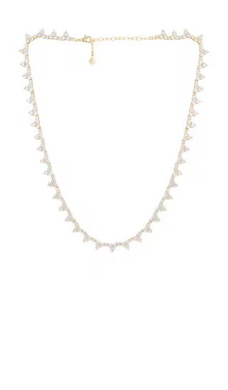 Isabella Tennis Necklace in White | Revolve Clothing (Global)