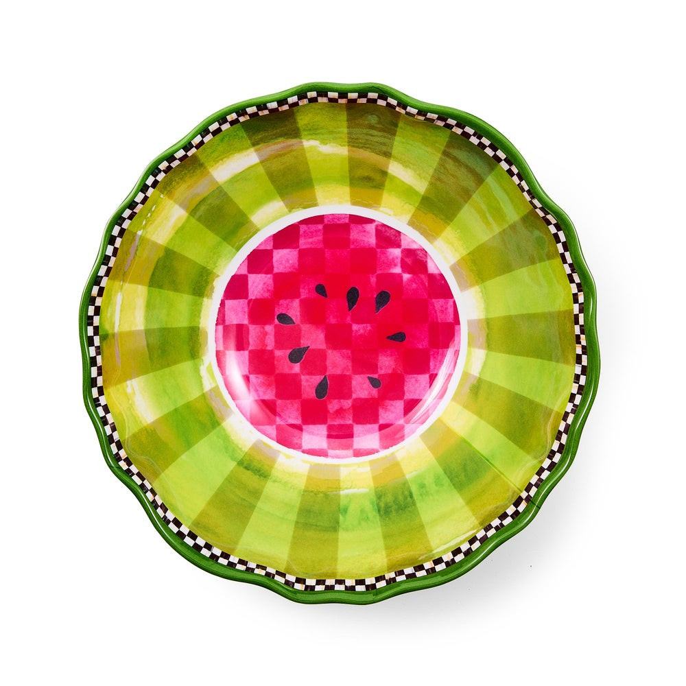 Watermelon Melamine Serving Bowl | MacKenzie-Childs