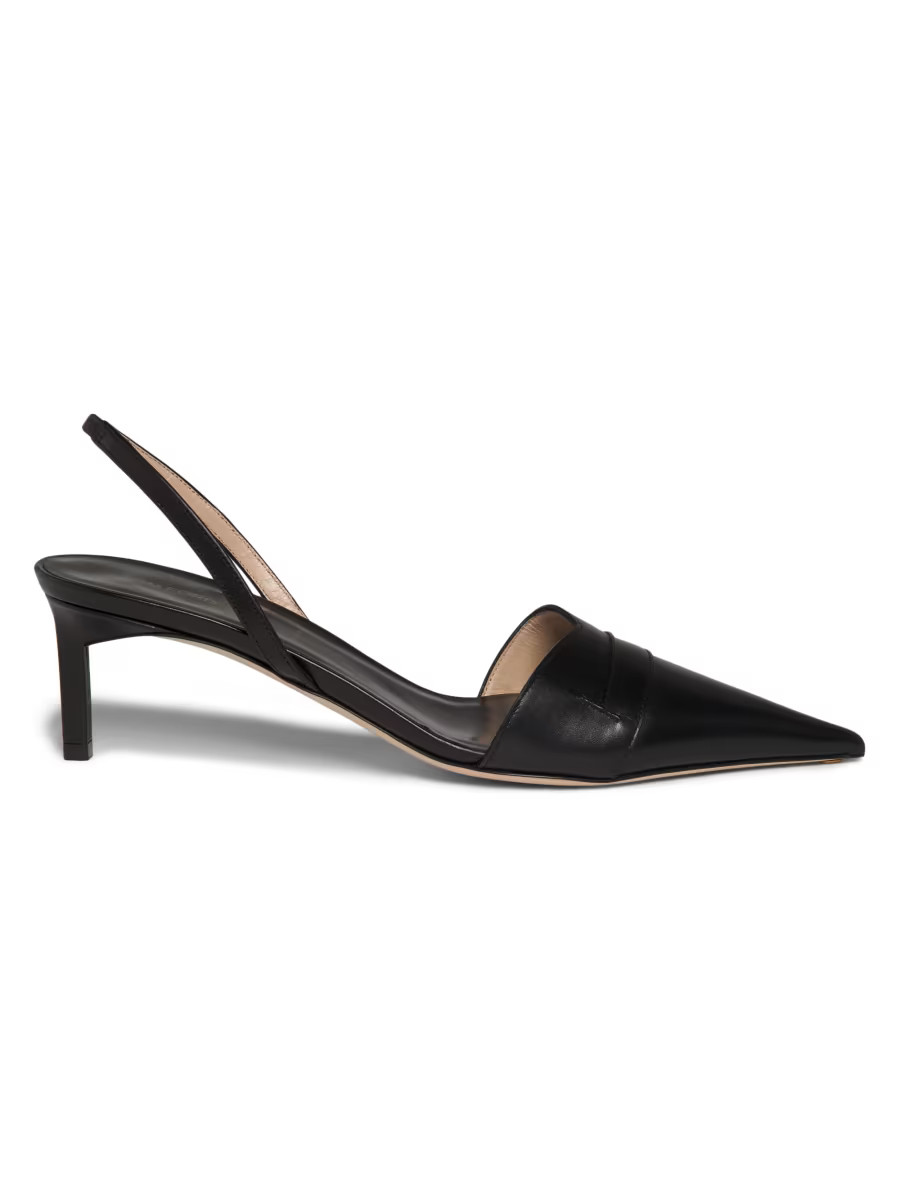 TOM FORD Eva 55MM Leather Slingback Pumps | Saks Fifth Avenue | Saks Fifth Avenue