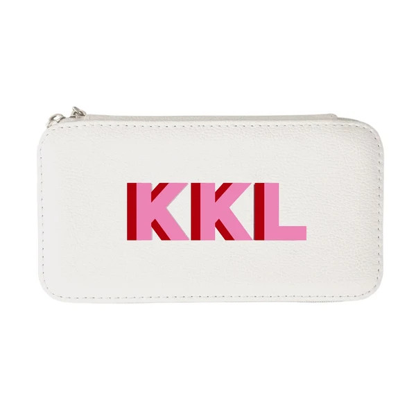 Shadow Monogram Large Travel Jewelry Case | Sprinkled With Pink